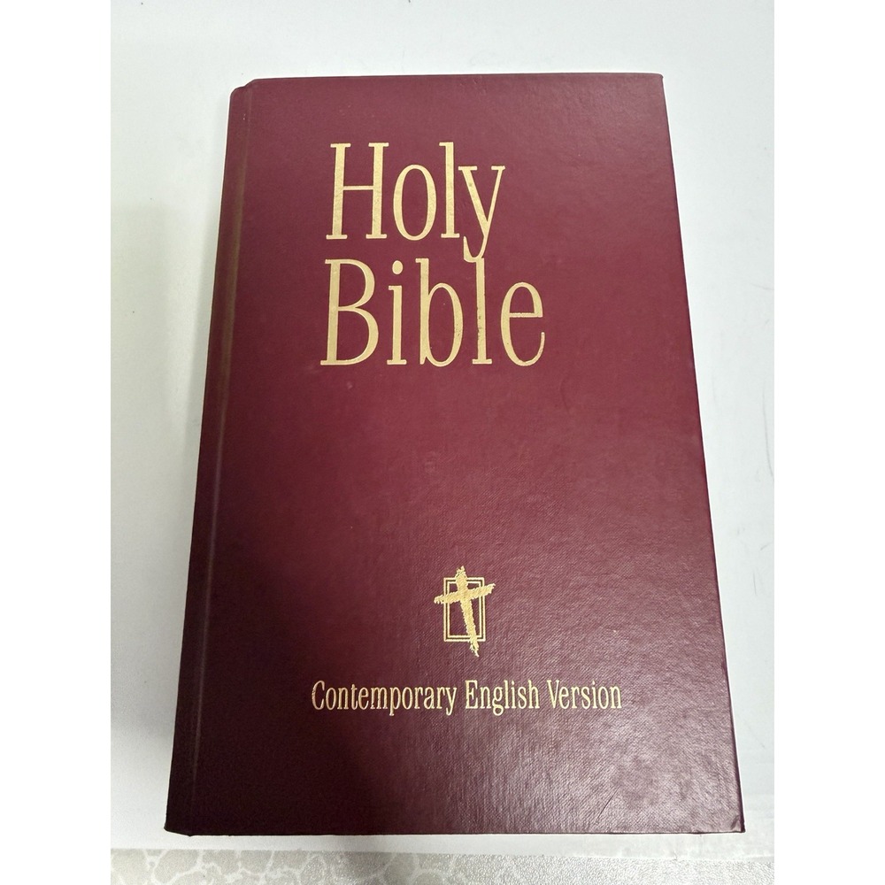 Holy Bible Contemporary English Version CEV Hardcover Burgundy Red K-1